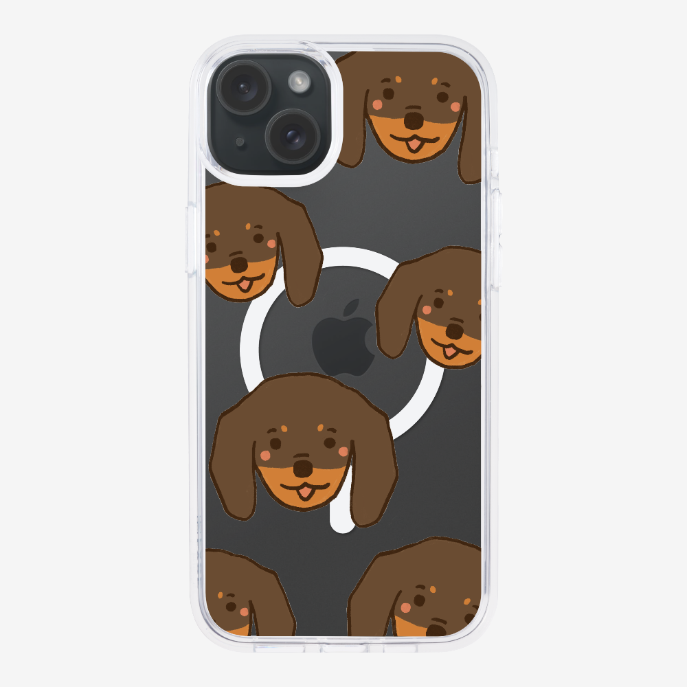 Brown Dachshund Wonderland Phone Case