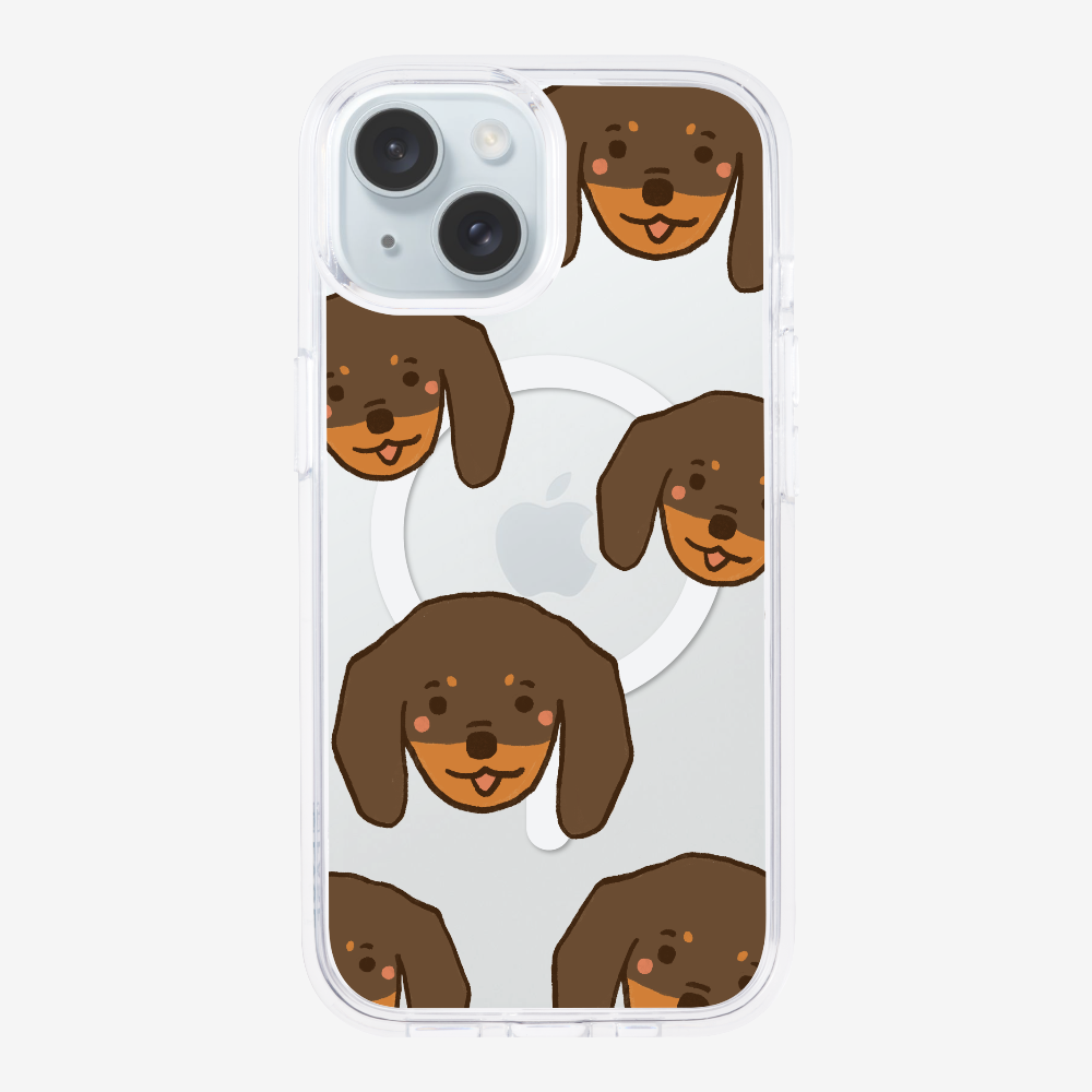 Brown Dachshund Wonderland Phone Case