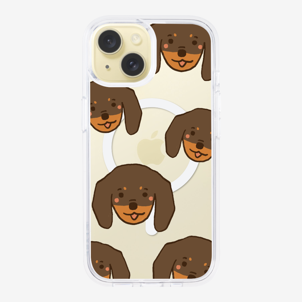 Brown Dachshund Wonderland Phone Case