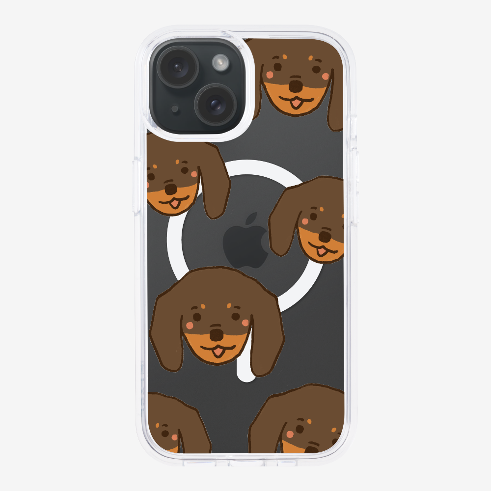 Brown Dachshund Wonderland Phone Case