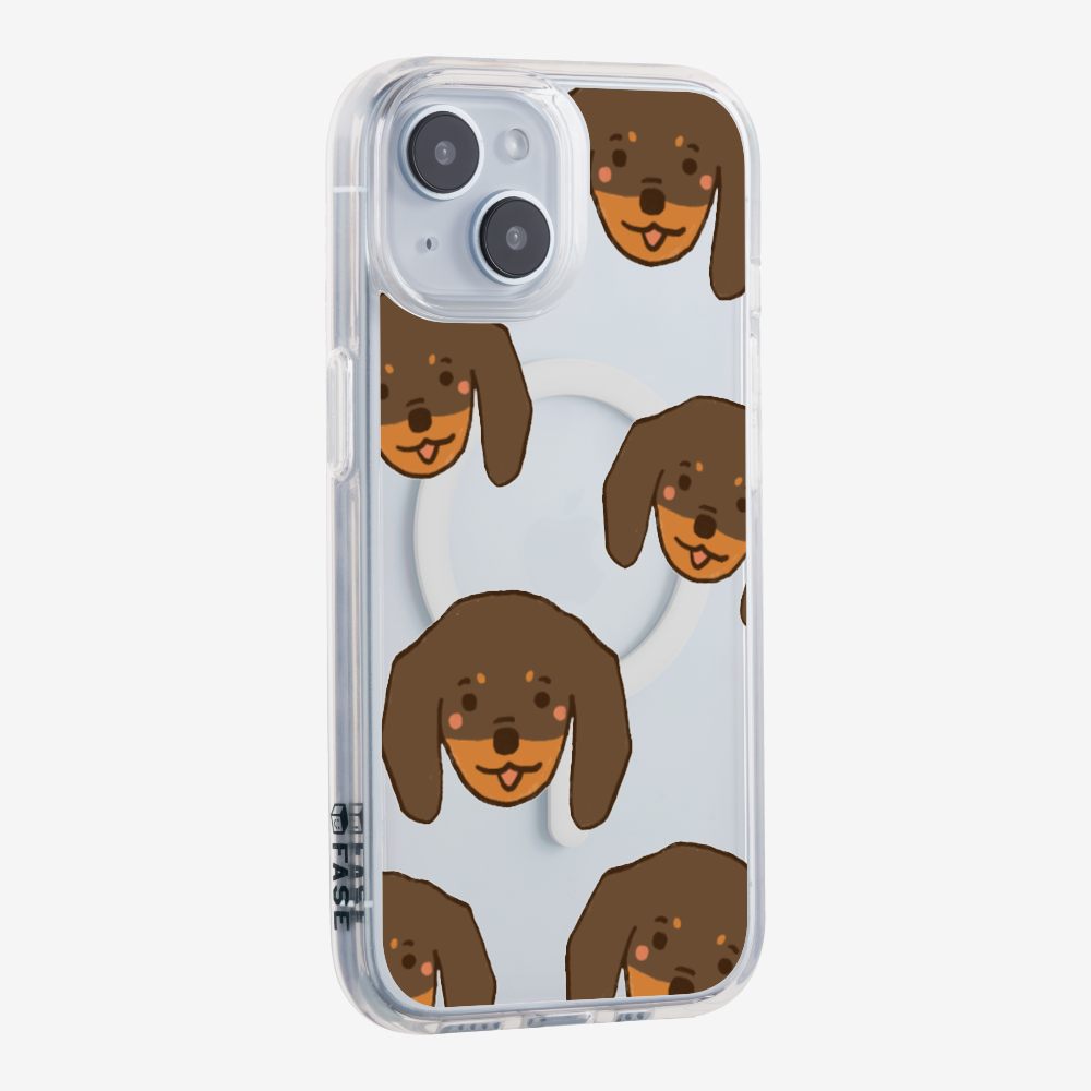 Brown Dachshund Wonderland Phone Case