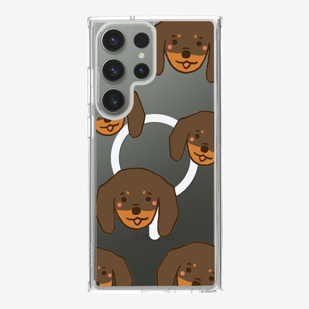 Brown Dachshund Wonderland Phone Case