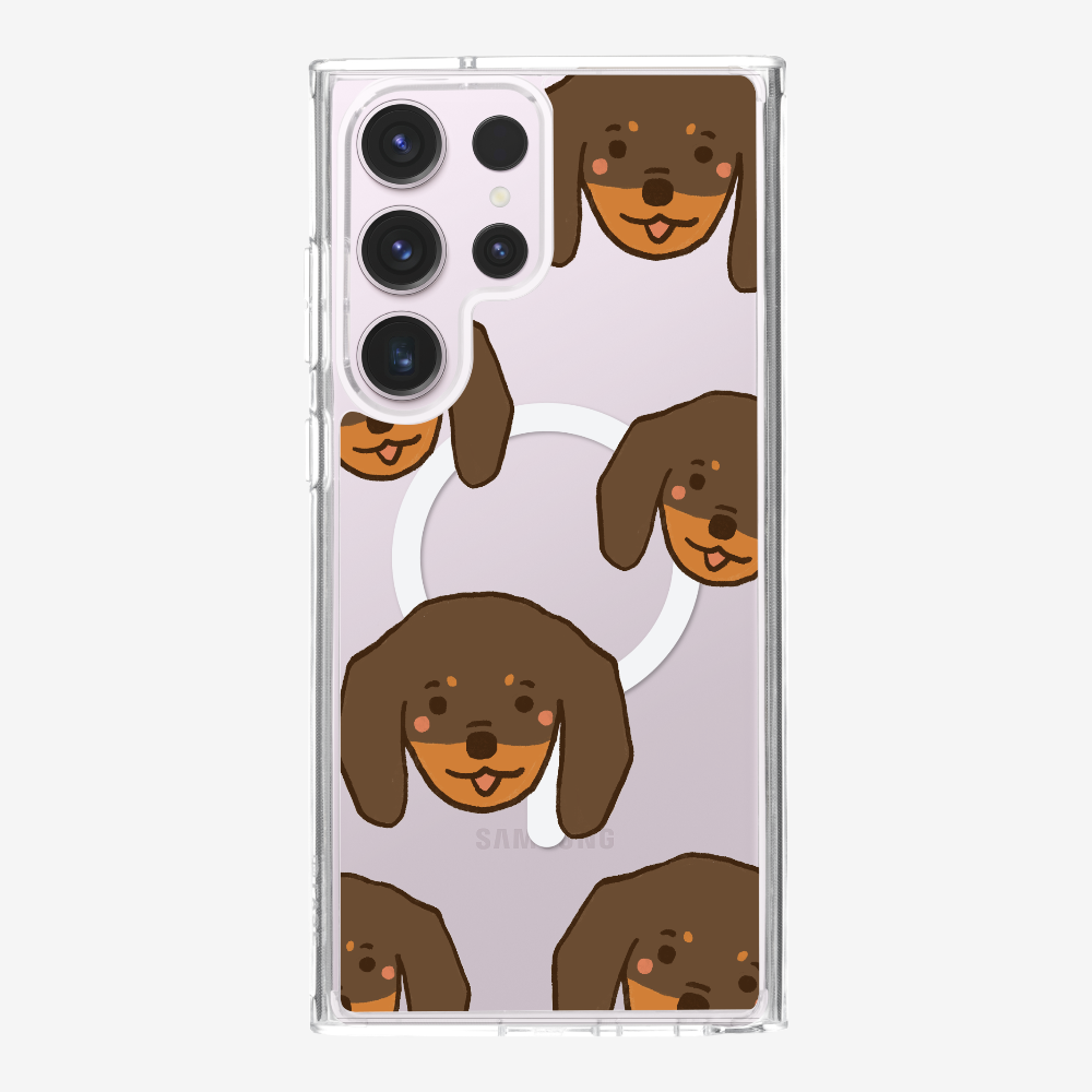 Brown Dachshund Wonderland Phone Case