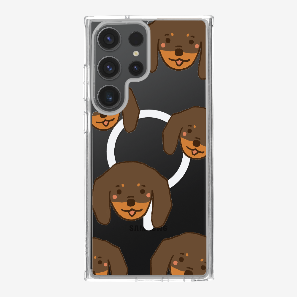 Brown Dachshund Wonderland Phone Case