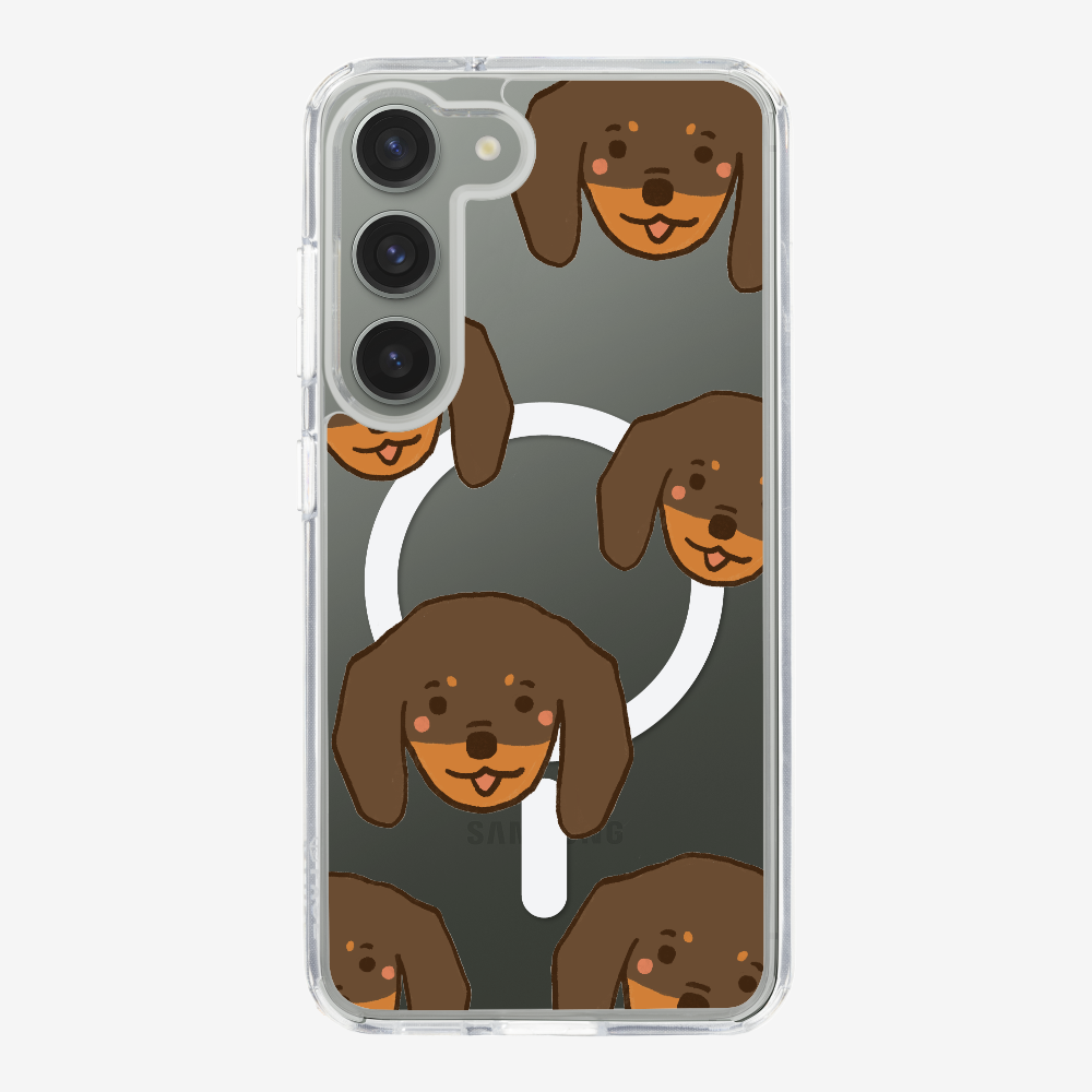 Brown Dachshund Wonderland Phone Case