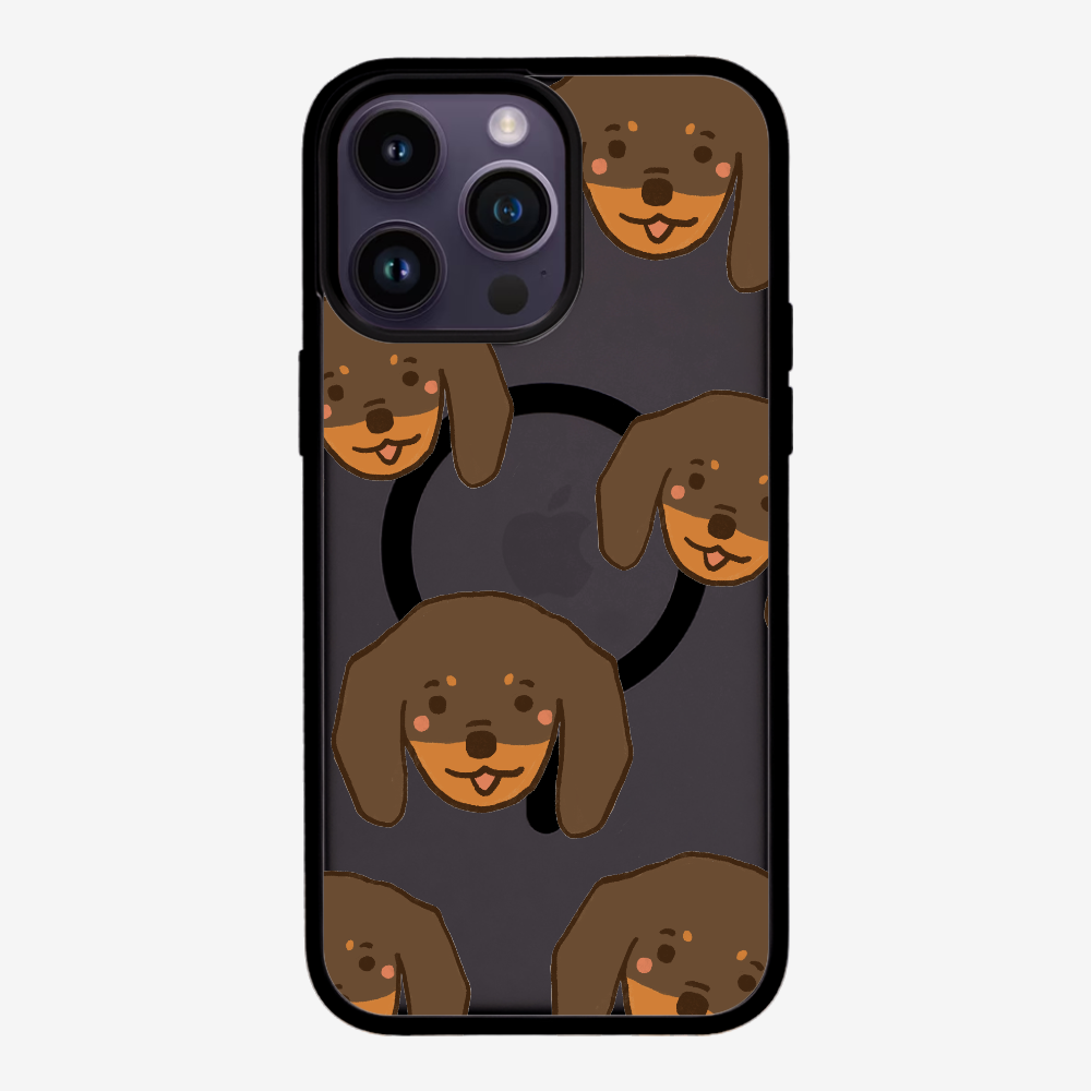 Brown Dachshund Wonderland Phone Case