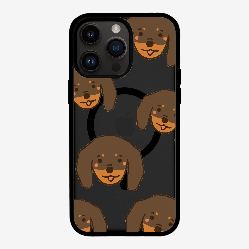 Brown Dachshund Wonderland Phone Case