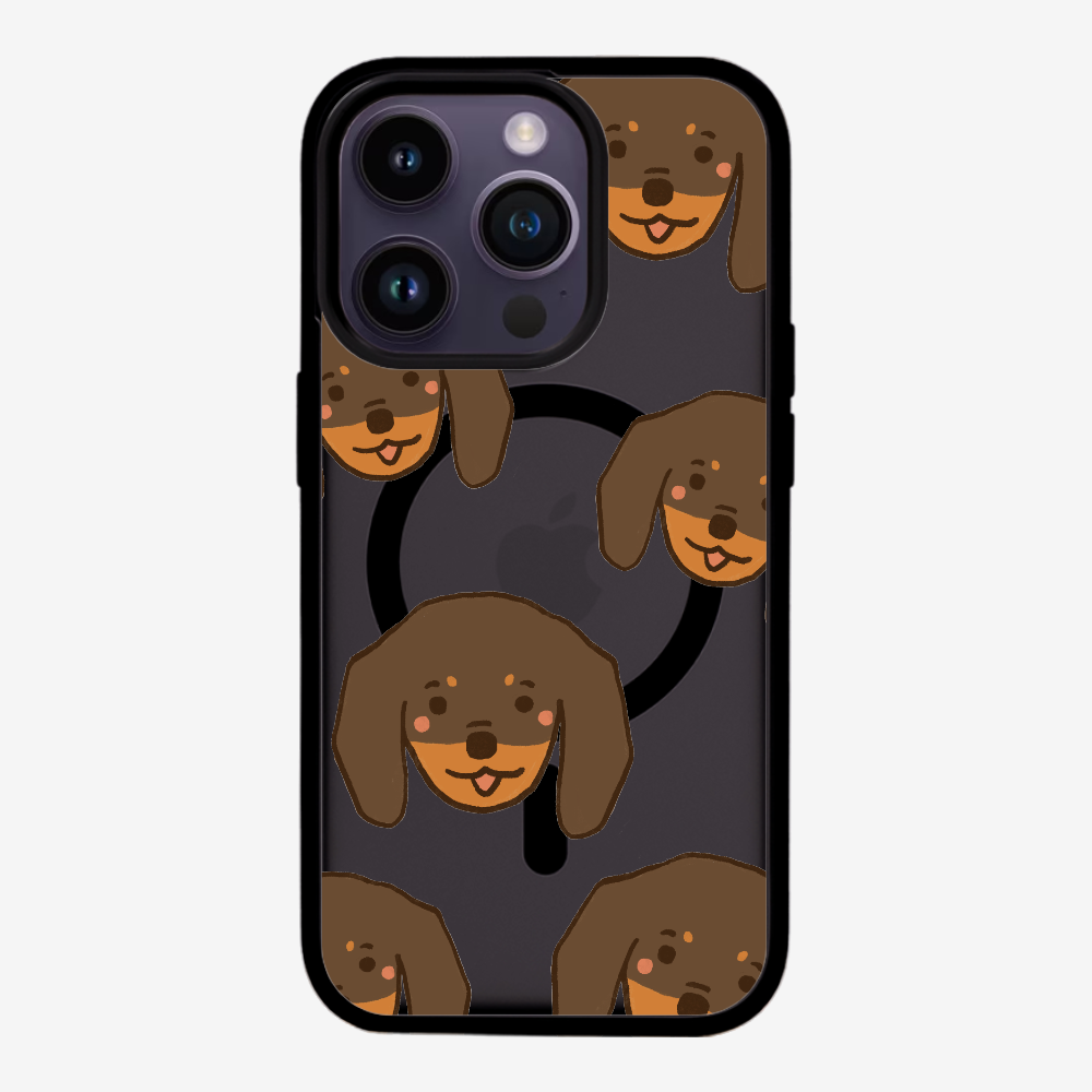 Brown Dachshund Wonderland Phone Case