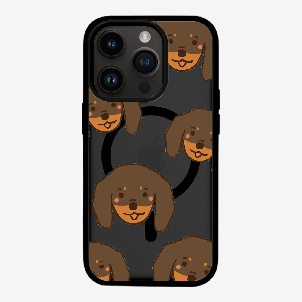 Brown Dachshund Wonderland Phone Case