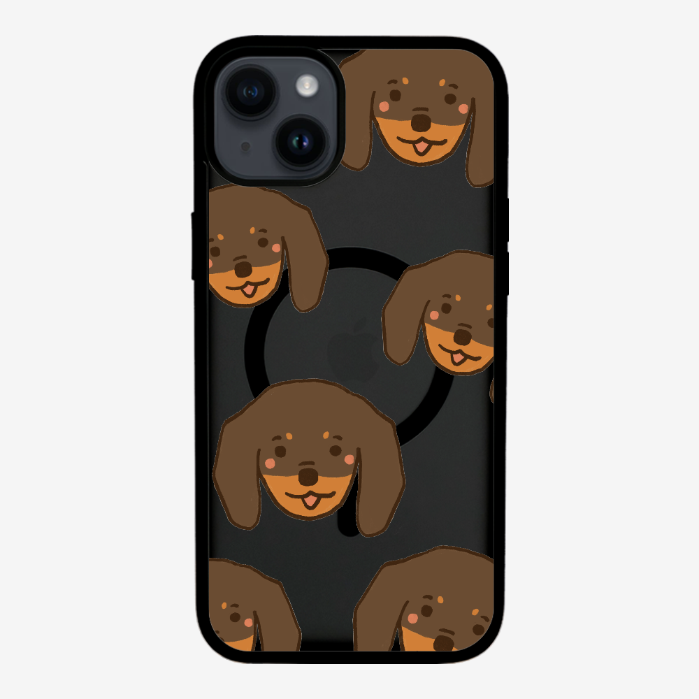 Brown Dachshund Wonderland Phone Case