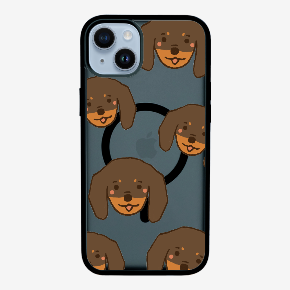 Brown Dachshund Wonderland Phone Case