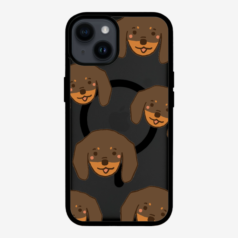 Brown Dachshund Wonderland Phone Case