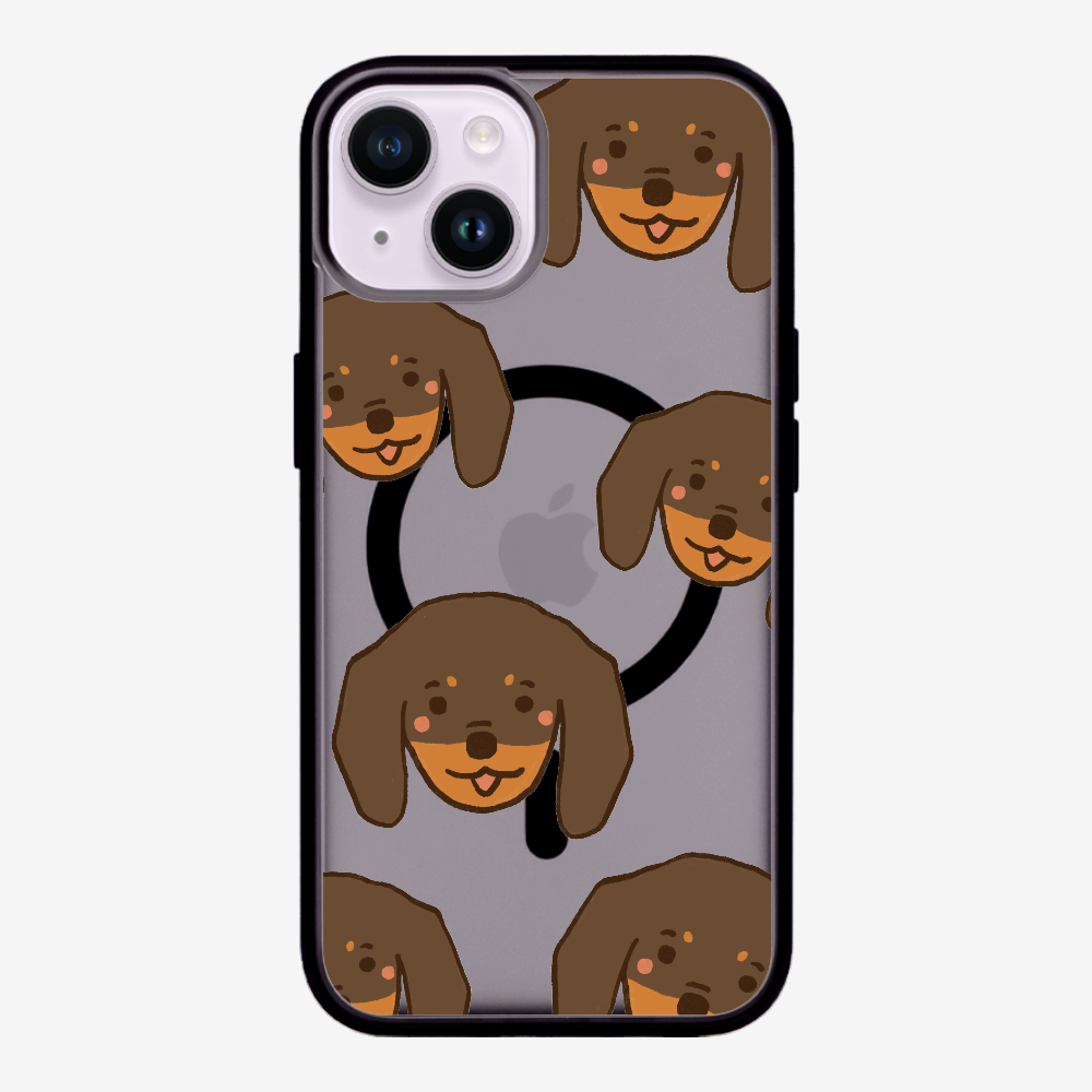 Brown Dachshund Wonderland Phone Case