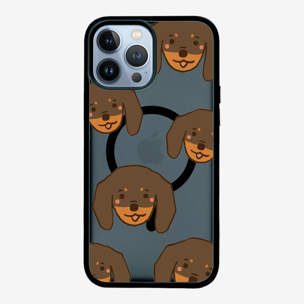 Brown Dachshund Wonderland Phone Case