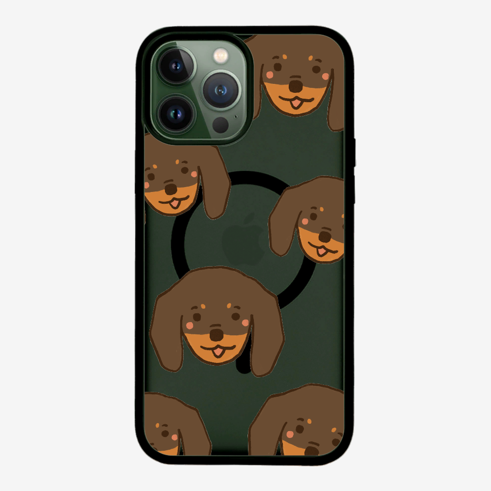 Brown Dachshund Wonderland Phone Case