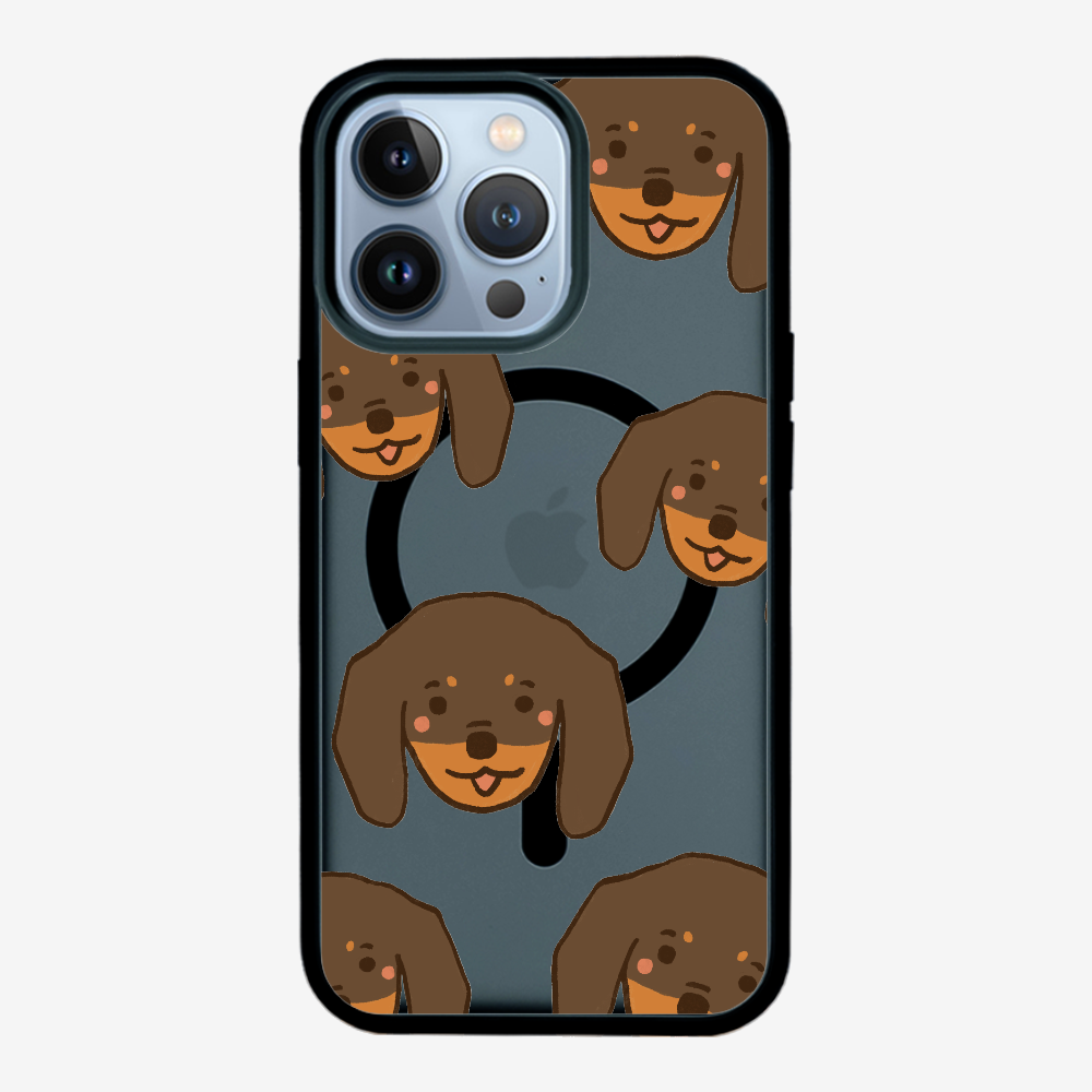 Brown Dachshund Wonderland Phone Case