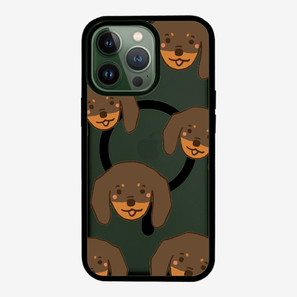 Brown Dachshund Wonderland Phone Case