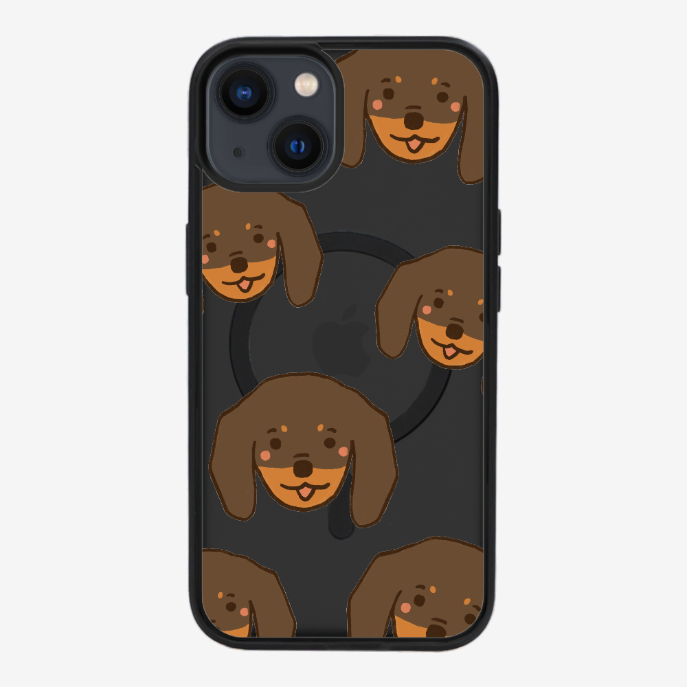 Brown Dachshund Wonderland Phone Case