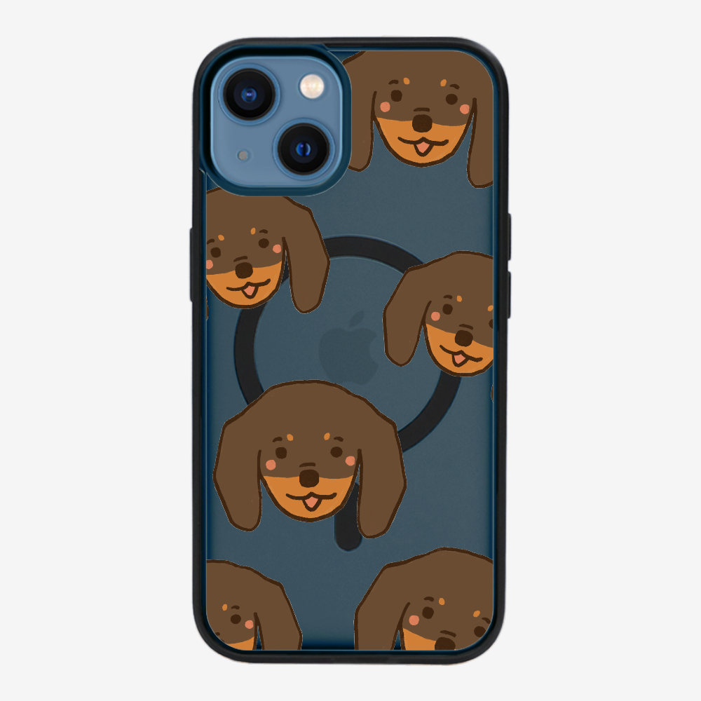 Brown Dachshund Wonderland Phone Case