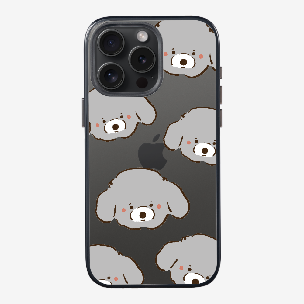 Grey Poodle Wonderland Phone Case