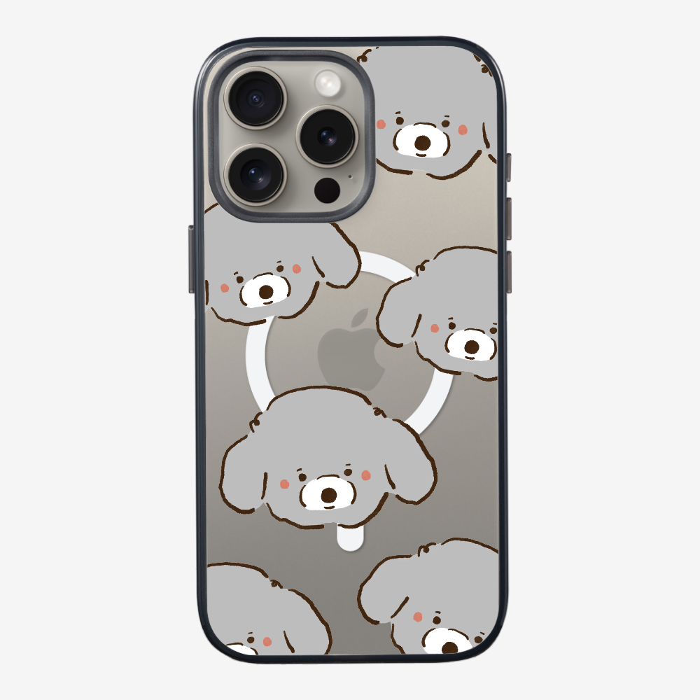 Grey Poodle Wonderland Phone Case