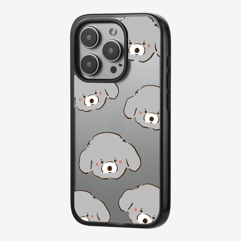 Grey Poodle Wonderland Phone Case