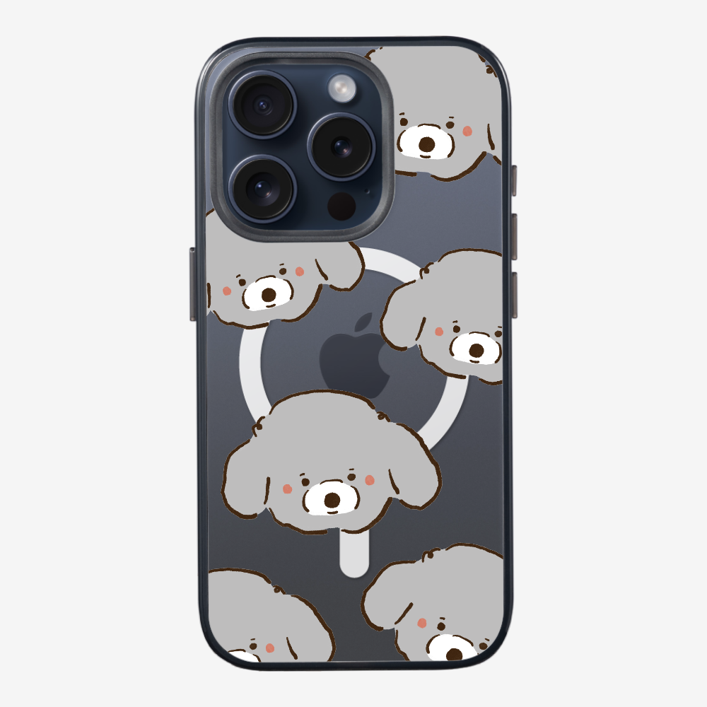 Grey Poodle Wonderland Phone Case