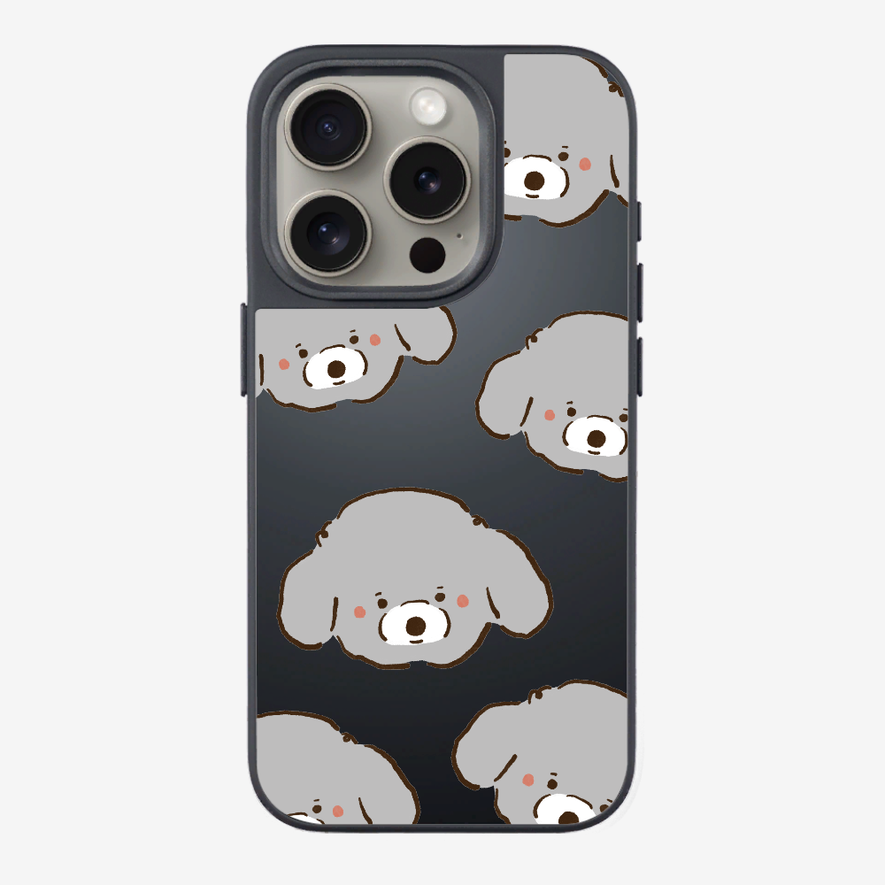 Grey Poodle Wonderland Phone Case