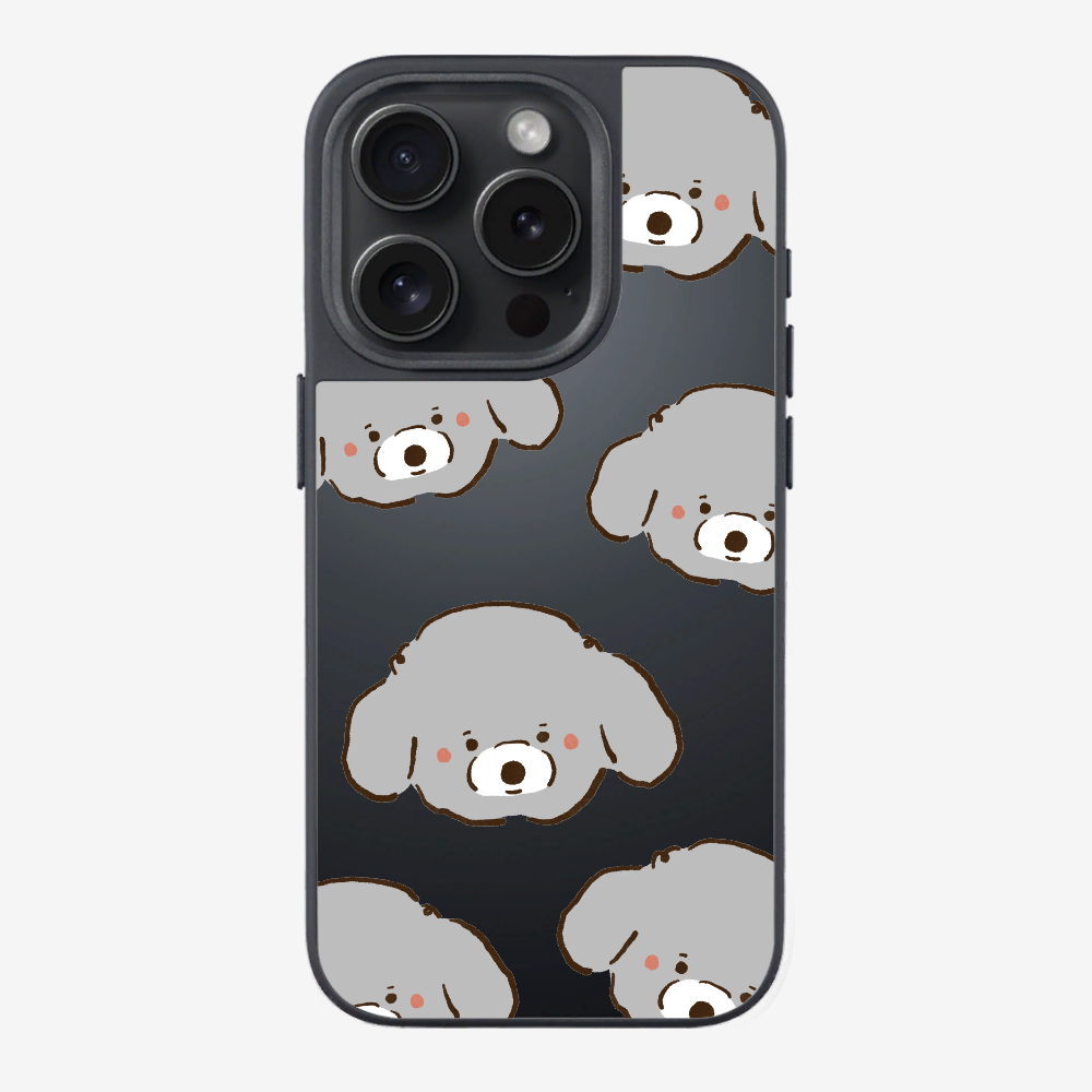 Grey Poodle Wonderland Phone Case