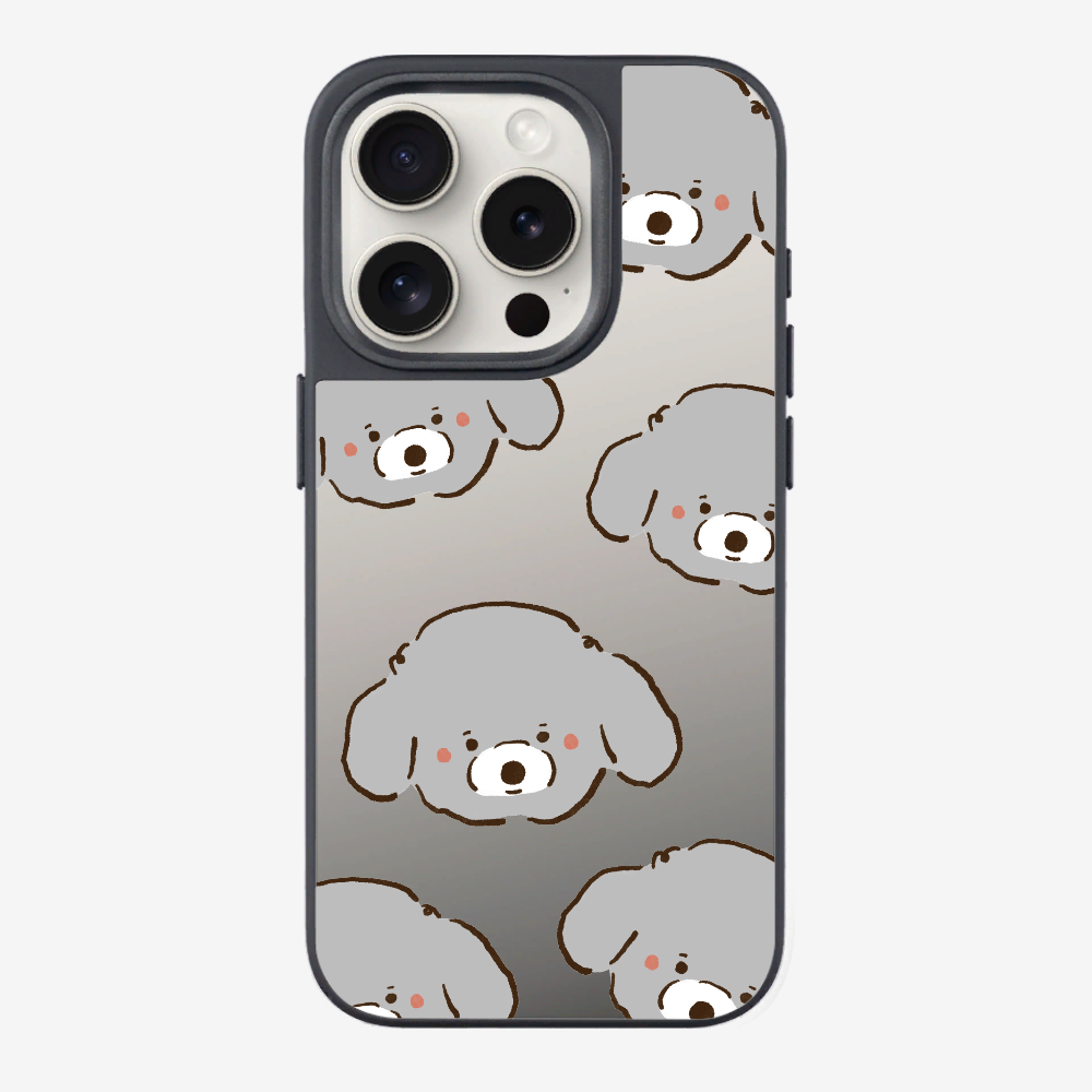 Grey Poodle Wonderland Phone Case