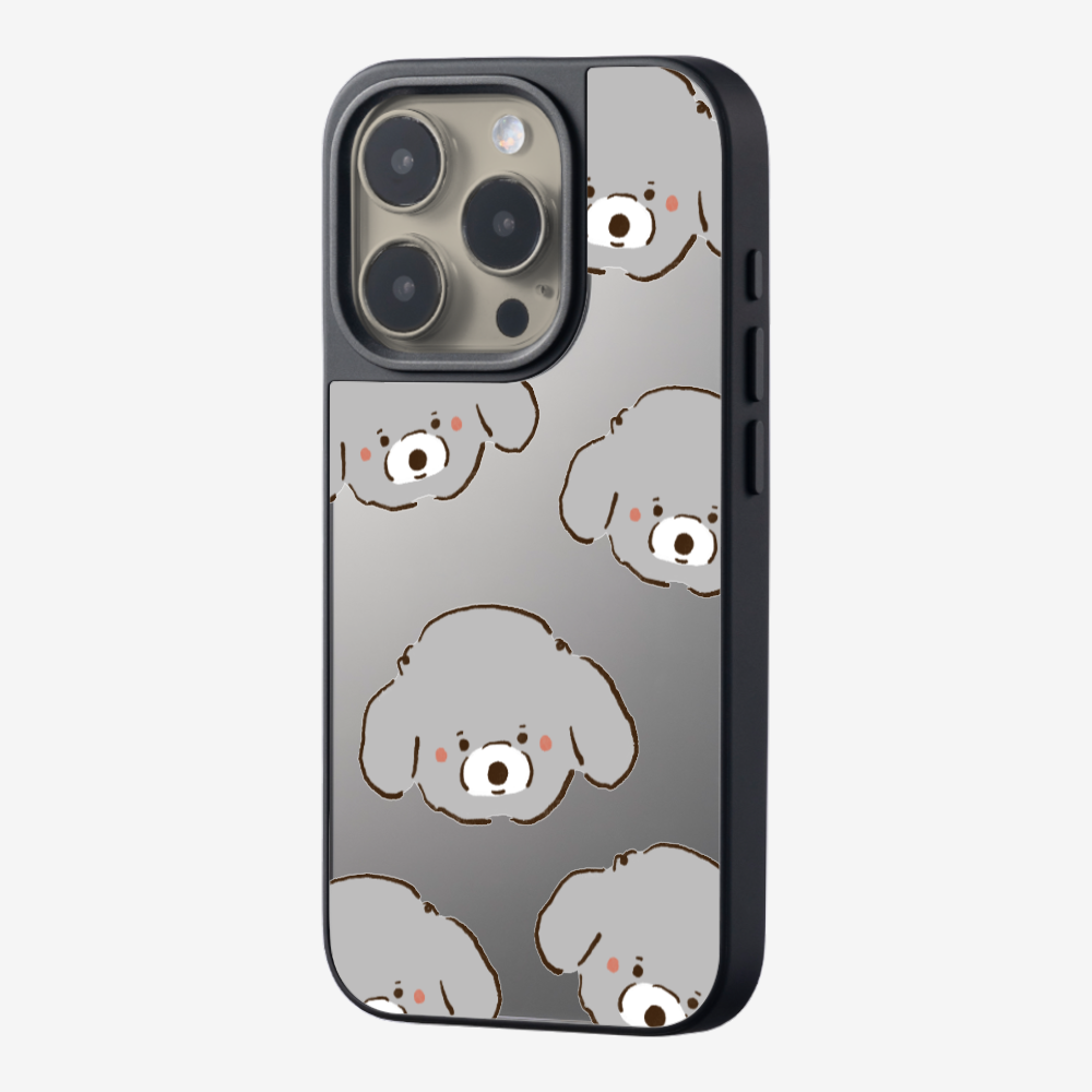 Grey Poodle Wonderland Phone Case