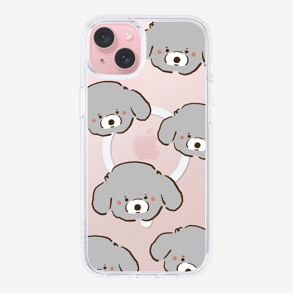 Grey Poodle Wonderland Phone Case