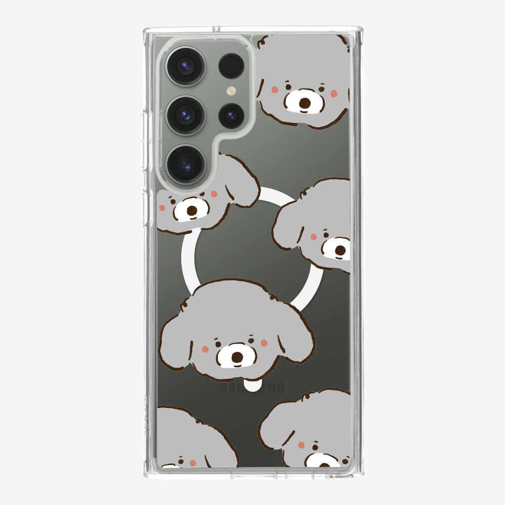 Grey Poodle Wonderland Phone Case