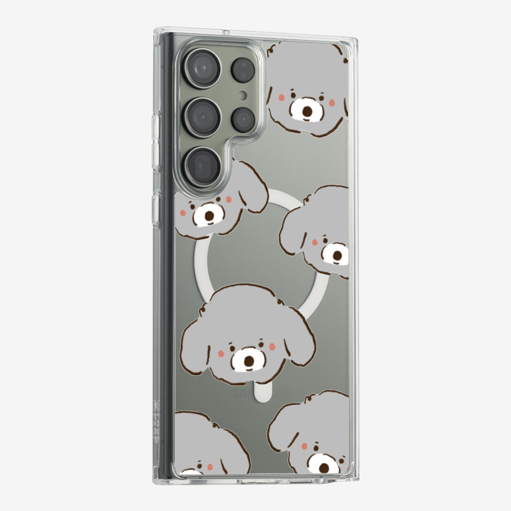 Grey Poodle Wonderland Phone Case