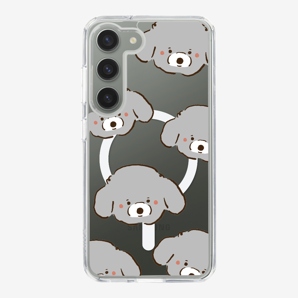 Grey Poodle Wonderland Phone Case