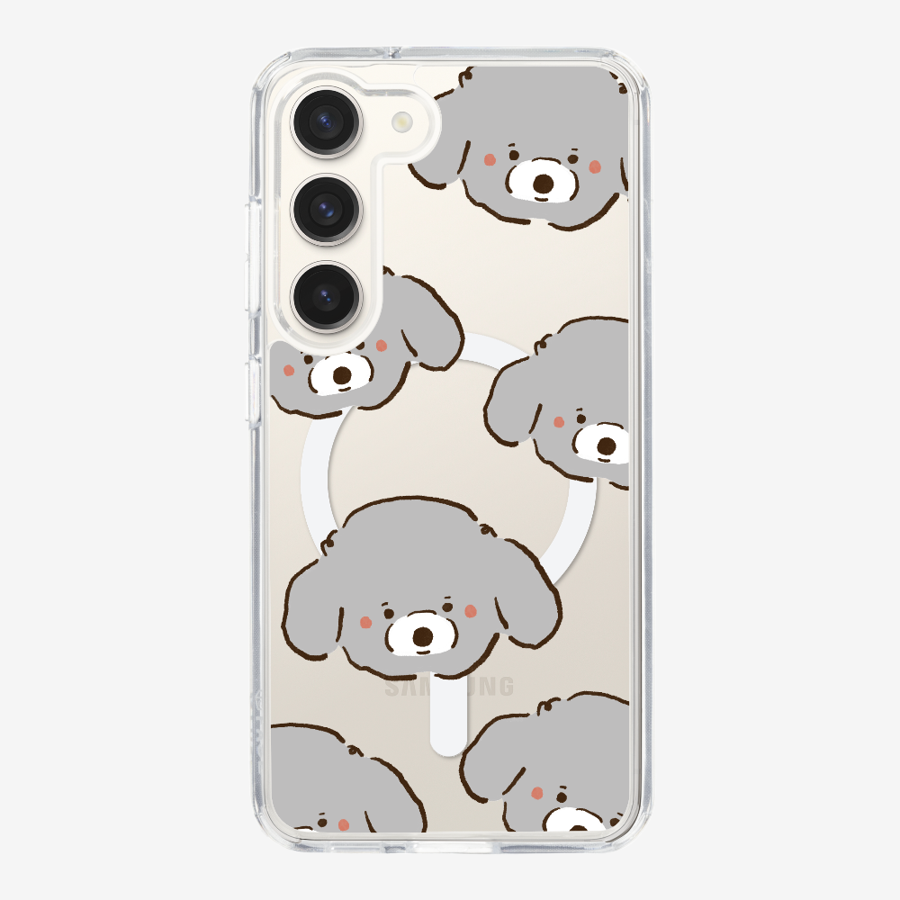 Grey Poodle Wonderland Phone Case