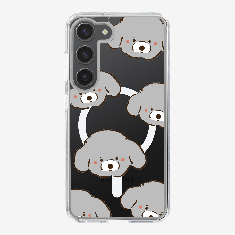 Grey Poodle Wonderland Phone Case