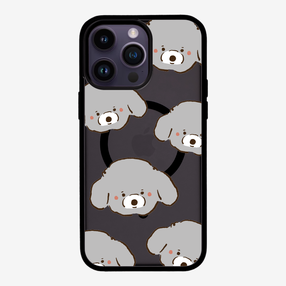 Grey Poodle Wonderland Phone Case