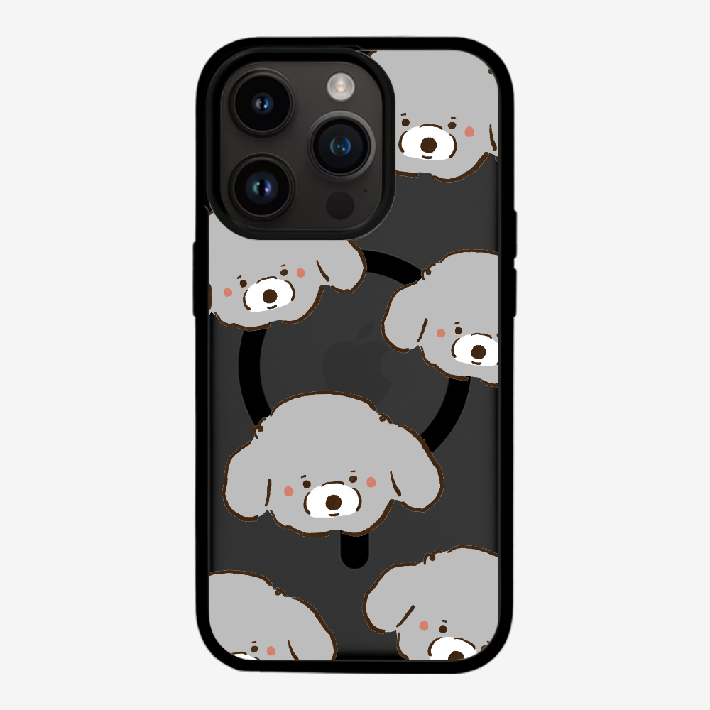 Grey Poodle Wonderland Phone Case