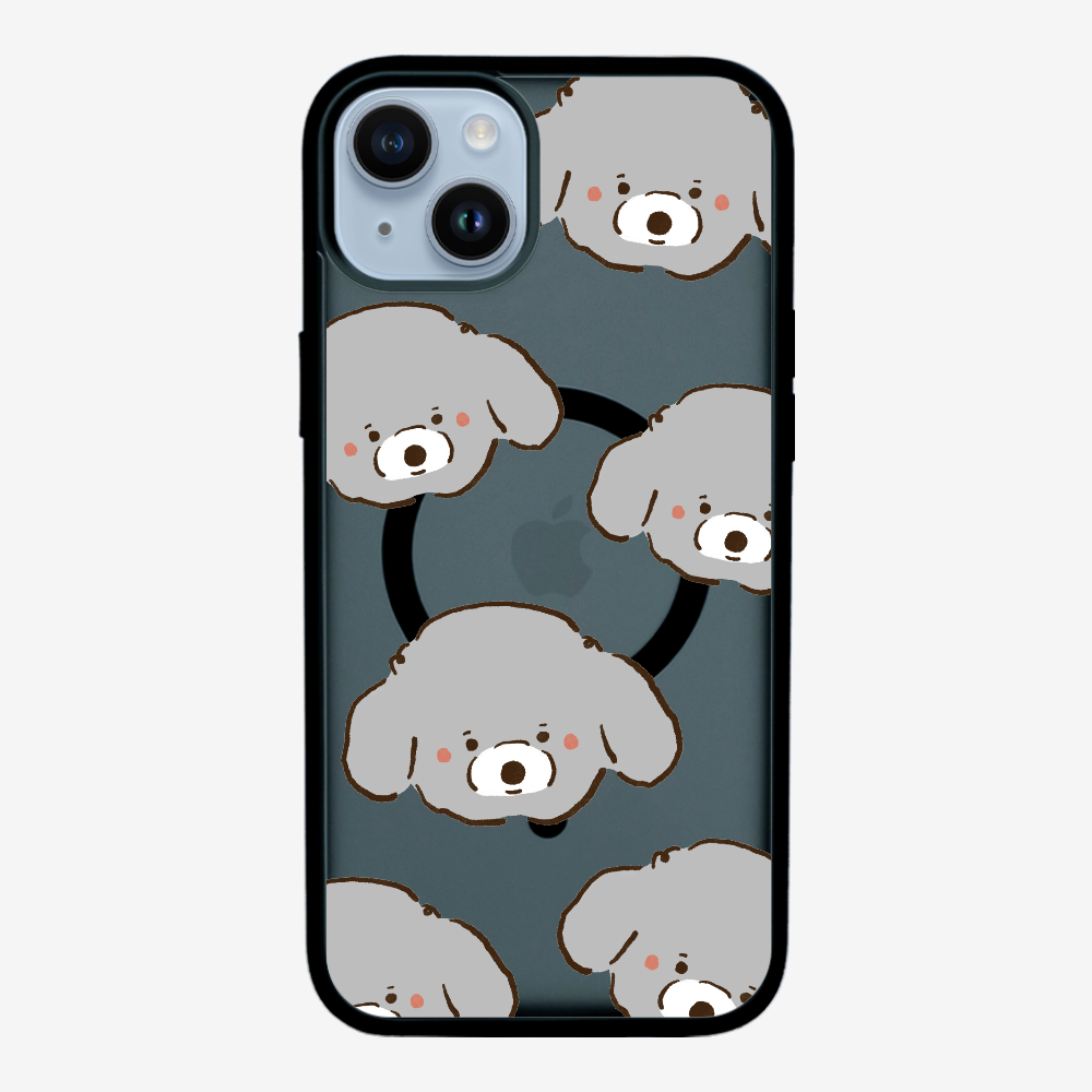 Grey Poodle Wonderland Phone Case