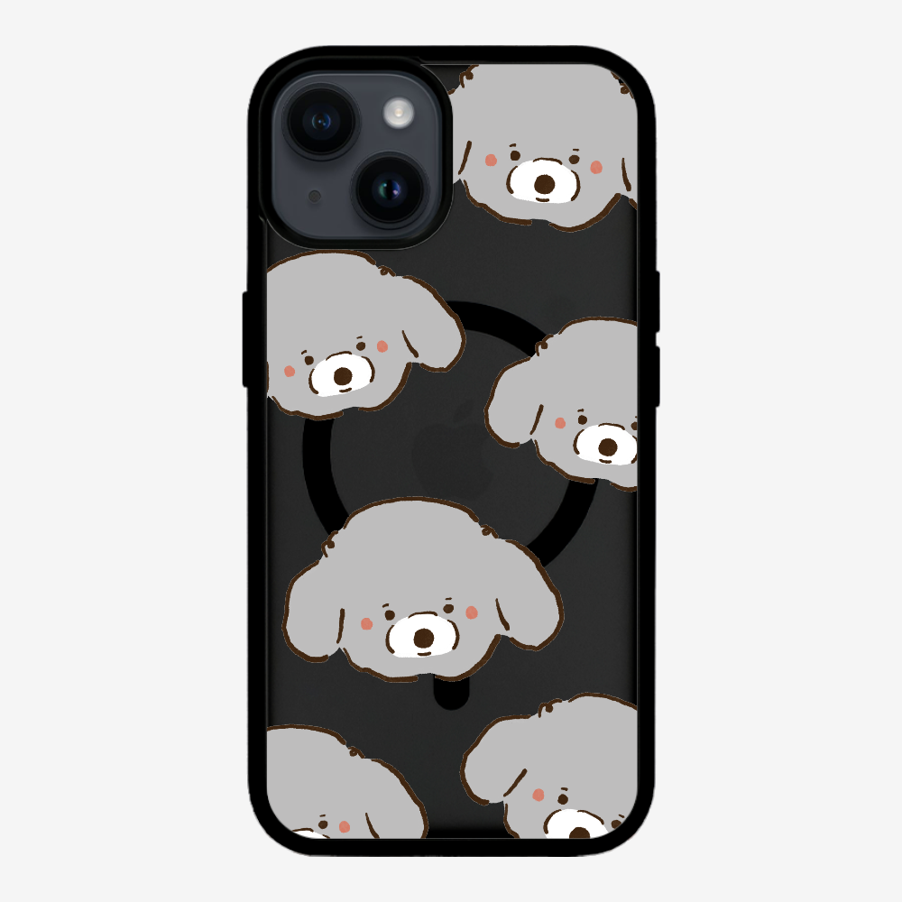 Grey Poodle Wonderland Phone Case