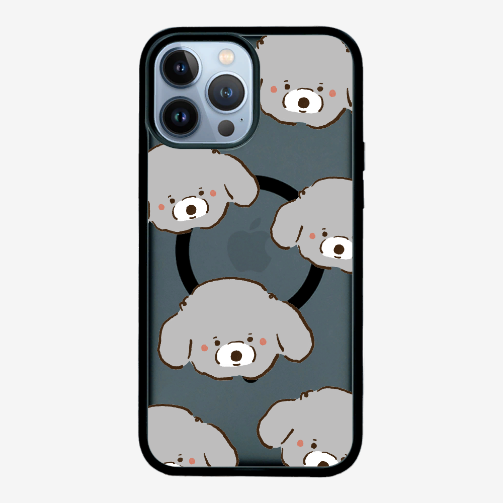 Grey Poodle Wonderland Phone Case