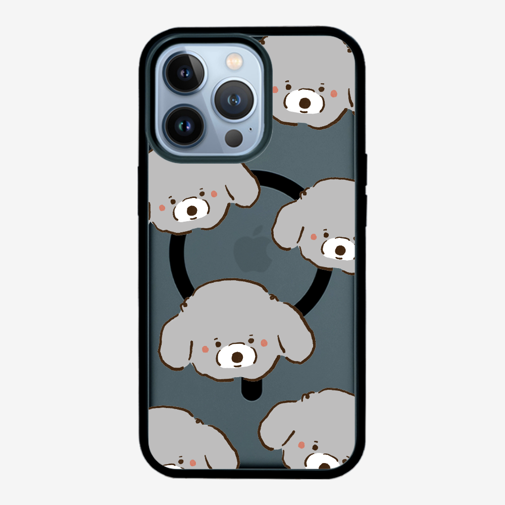 Grey Poodle Wonderland Phone Case