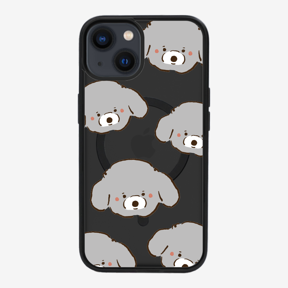 Grey Poodle Wonderland Phone Case