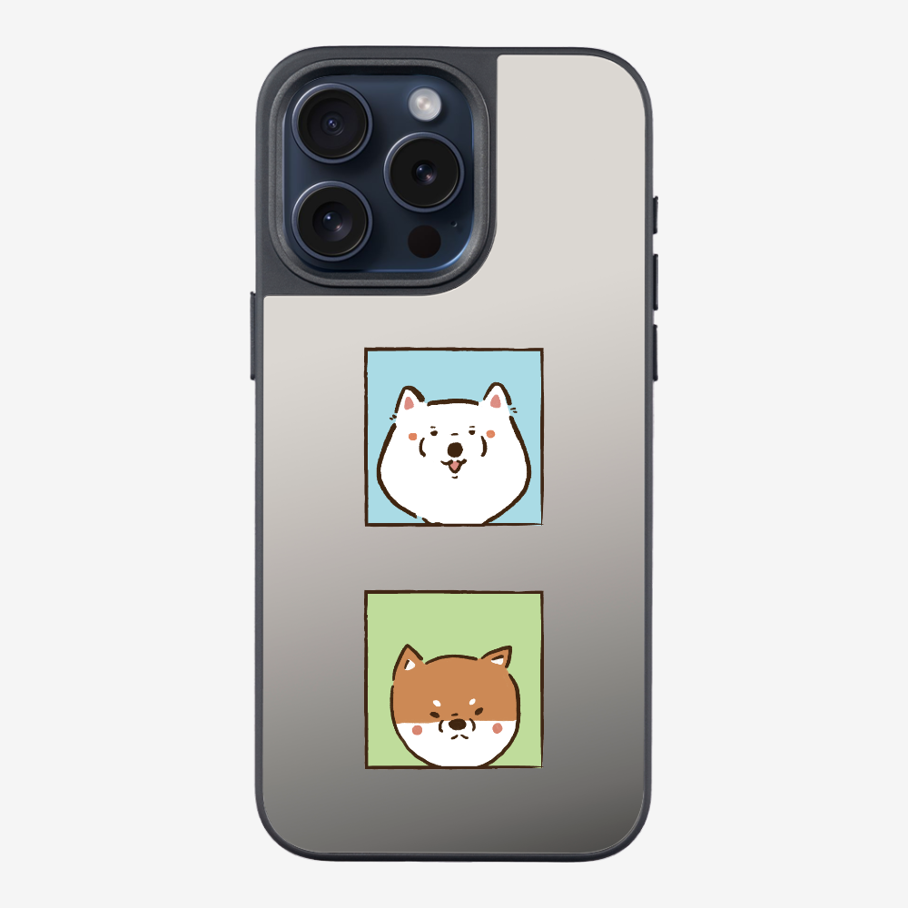 Samoyed and Shiba Inu Phone Case