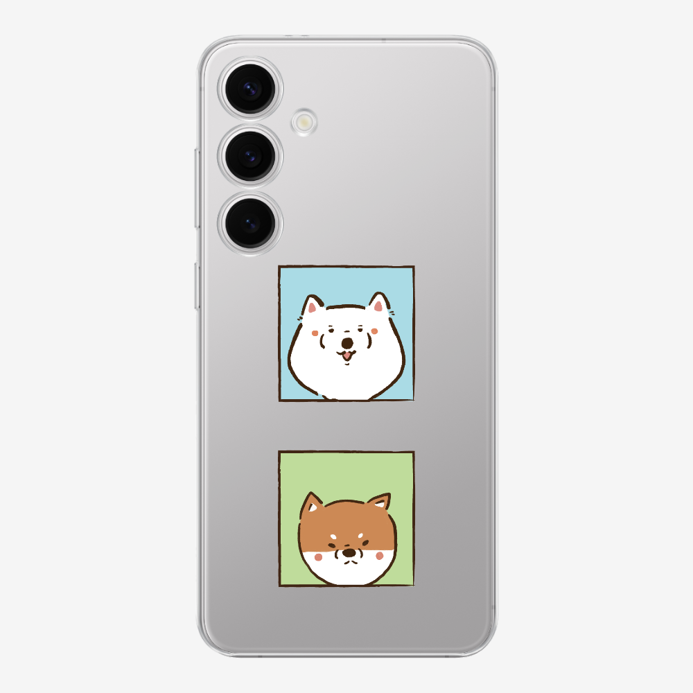 Samoyed and Shiba Inu Phone Case