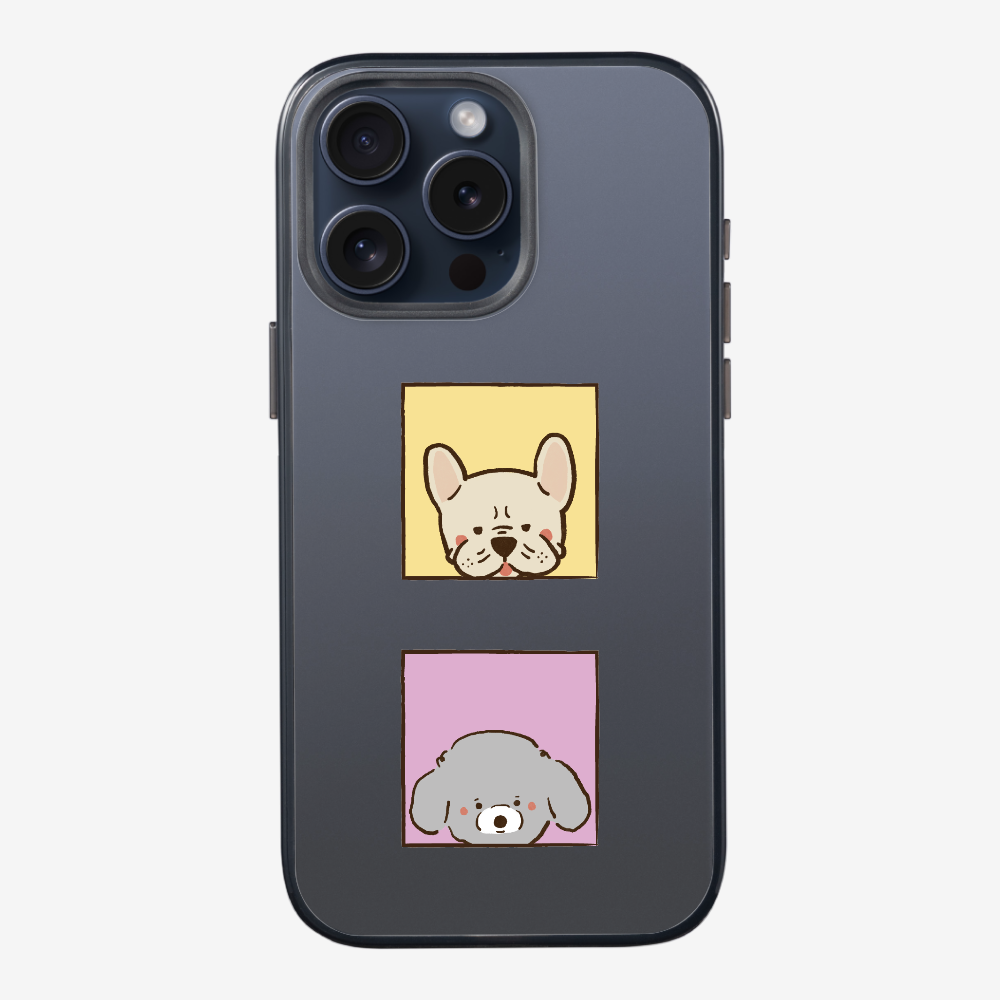 Bulldog and Poodle Phone Case