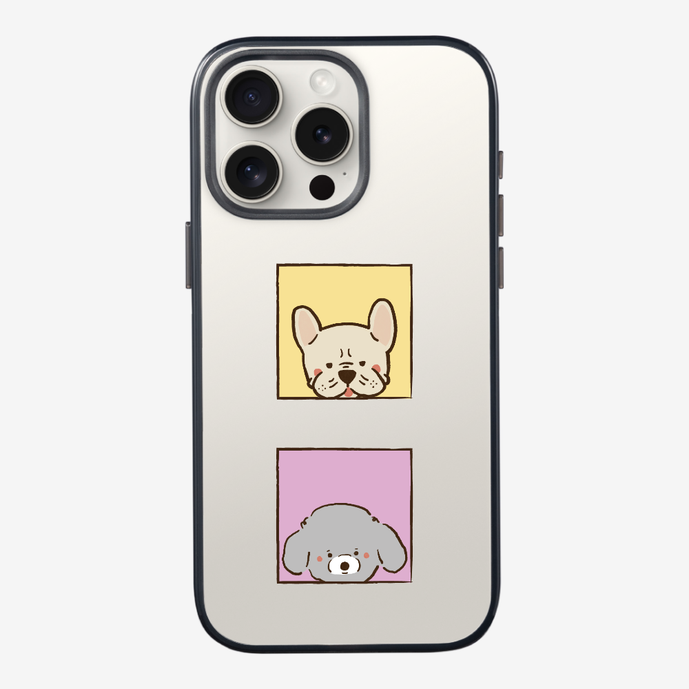 Bulldog and Poodle Phone Case