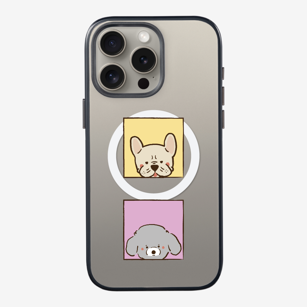 Bulldog and Poodle Phone Case