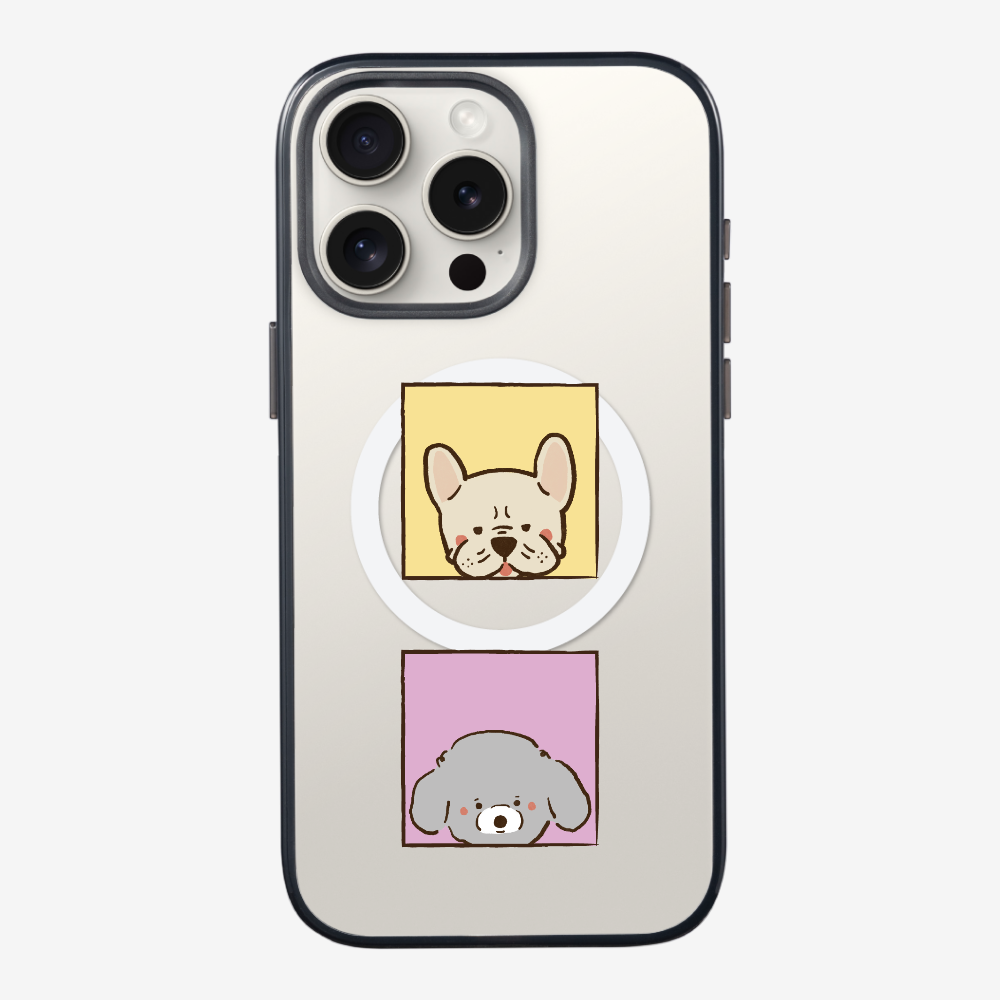 Bulldog and Poodle Phone Case